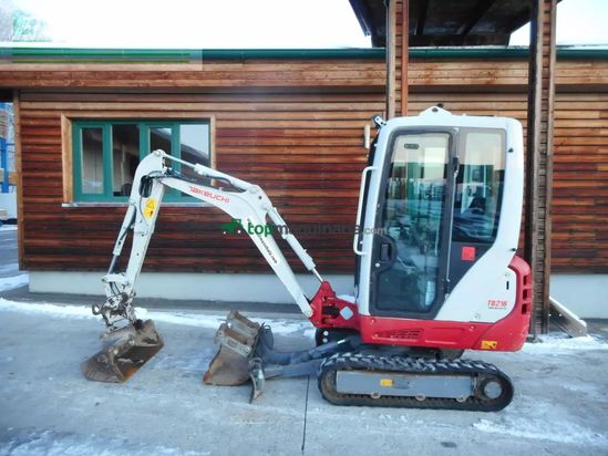Excavadora - Takeuchi - tb 216 ( 1.865kg ) powertilt + 3 löffel