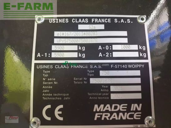 Empacadora gigant - Claas - rollant 455 rc 16 uniwarp