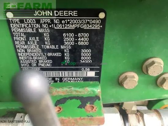 Tractor agrícola - John Deere - 6125 m