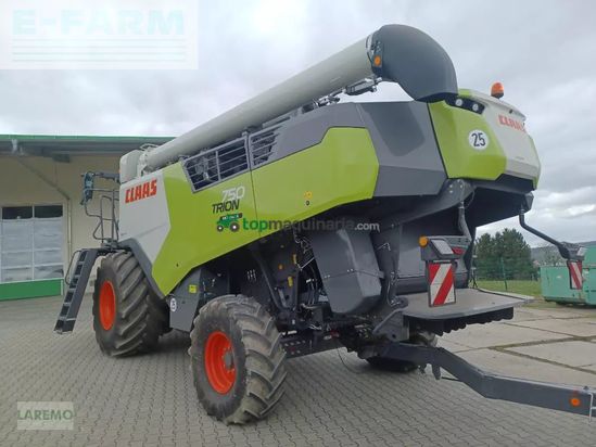 Cosechadora de Cereal - Claas - trion 750 montana + v 770