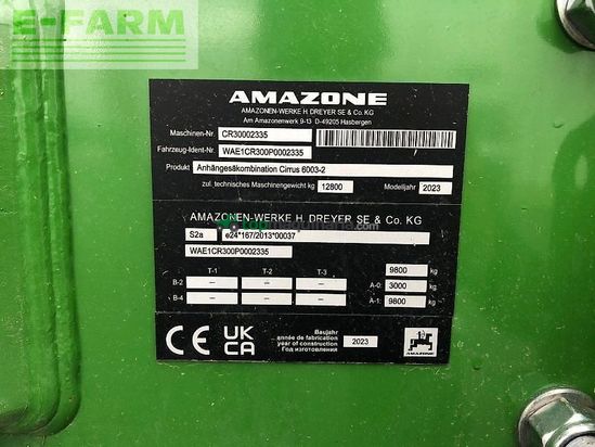 Sembradora - Amazone - cirrus 6003-2 *isobus*