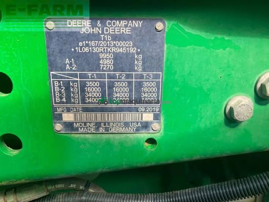 Tractor agrícola - John Deere - 6130r