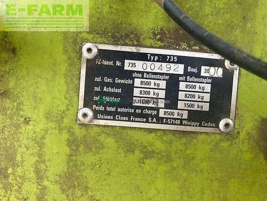 Empacadora gigant - Claas - quadrant 2200