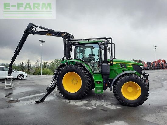 Tractor agrícola - John Deere - 6r 150 mit ladekran