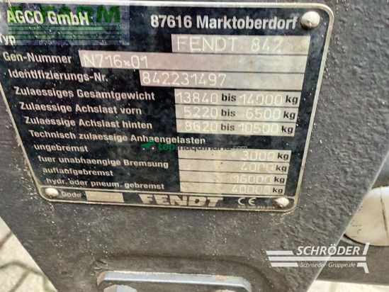 Tractor agrícola - Fendt - 828 vario s4 profi Profi