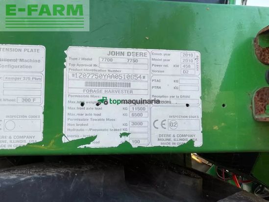 Cosechadora de Cereal - John Deere - 7750