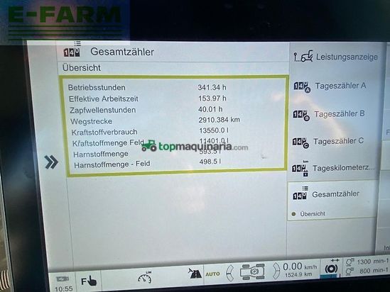 Cosechadora de Cereal - Claas - xerion 12.650 terra trac + gps rtk