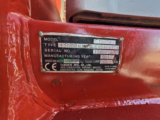 Excavadora - TAKEUCHI TB 175 