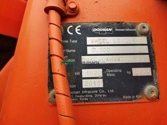 Palas cargadora DOOSAN DL300