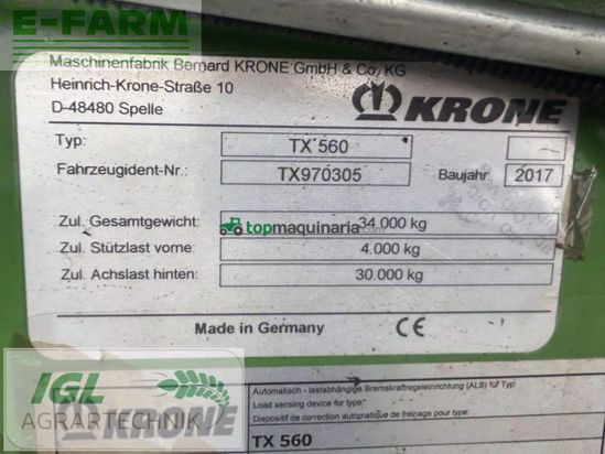 Cinta transportadora de forraje - Krone - tx 560