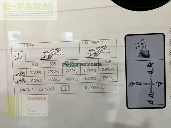 Minicargadora - Claas - torion 530 - garantie 02/2027