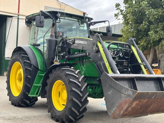 Tractor agrícola - John Deere -  6115 MC con Pala Agroinmeca 