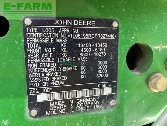 Tractor agrícola - John Deere - 6195r