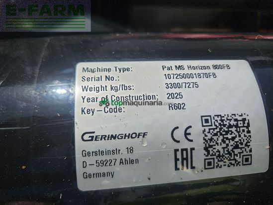 Cabezal - Geringhoff - mais star horizon msh 870fb patriot