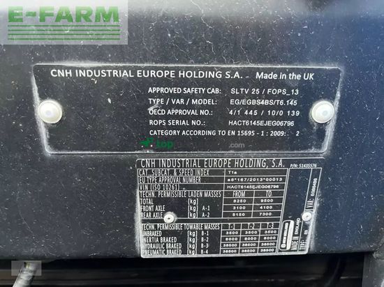 Tractor agrícola - New Holland - t 6.145 ec