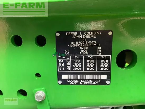 Tractor agrícola - John Deere - 6r250 *garantieverlängerung*