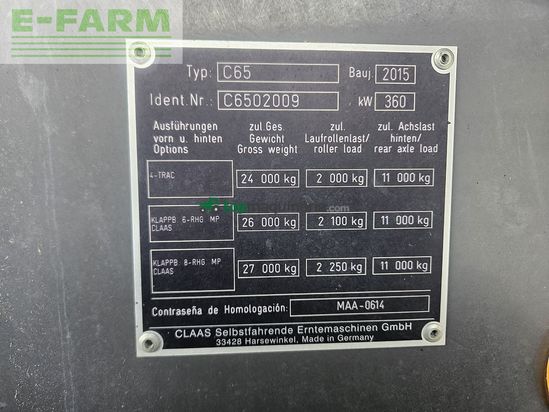 Cosechadora de Cereal - Claas - lexion 760 terra trac (stage iiib)