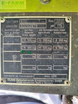 Cosechadora de Cereal - Claas - tucano 320