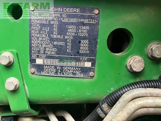 Tractor agrícola - John Deere - 6195r