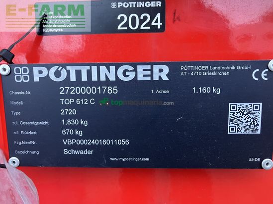 Henificador - Pöttinger - top 612 c doppelschwader