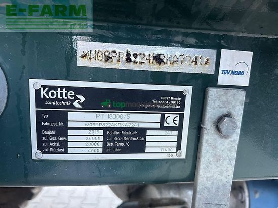 Cuba de purin - Kotte - pt18300/5