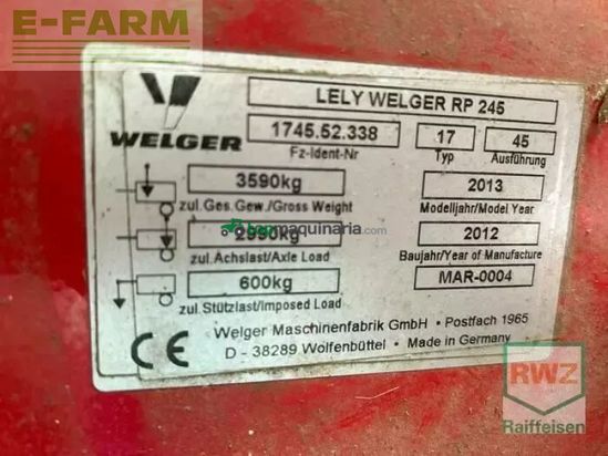Empacadora gigant - Welger - lely 245 master göweil