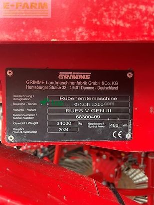 Cosechadora de Cereal - Grimme - rexor 630 / 830 / 930