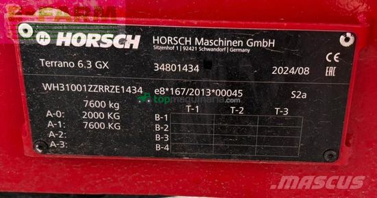 Cultivador - Horsch - terrano 6.3 gx