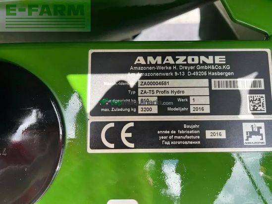 Esparcidor - Amazone - za-ts 2200 profis hydro wiegestreuer (3.000 l)