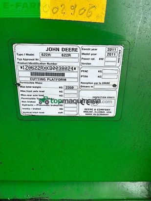 Cosechadora de Cereal - John Deere - t560i inkl. john deere 622r