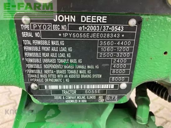 Tractor agrícola - John Deere - 5055e