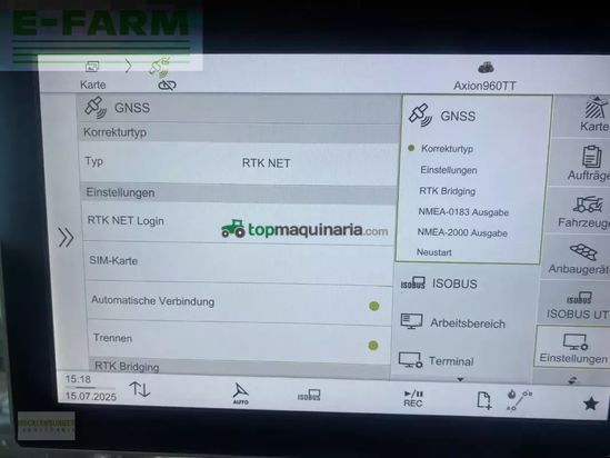 Tractor agrícola - Claas - axion 960 tt cmatic + gps rtk