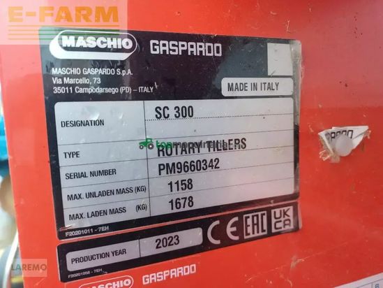 Grada rotativa - Maschio - sc 300