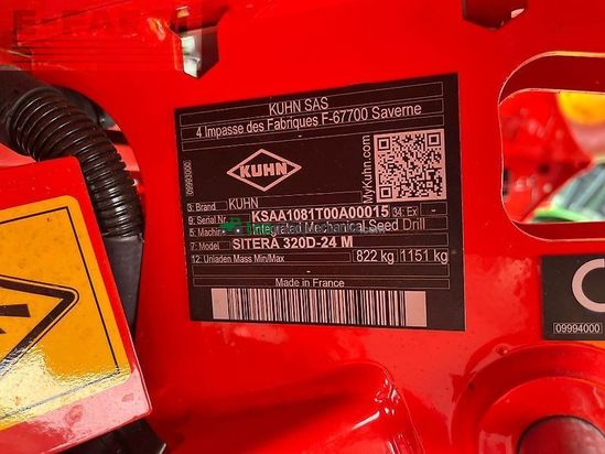 Sembradora - Kuhn - sitera 320d-24m inkl. kuhn hrb303d