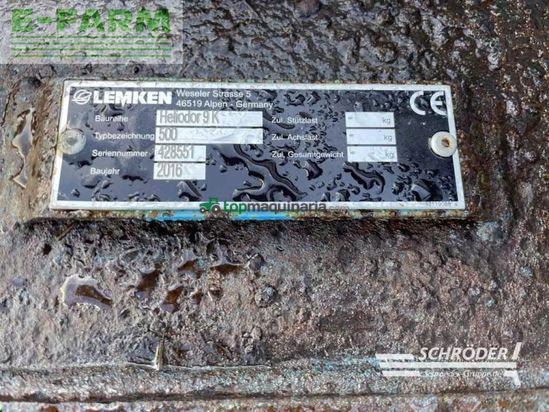 Grada de disco - Lemken - heliodor 9/500 k