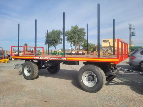 Remolque   Plataforma para madera y paja Talleres Joman 