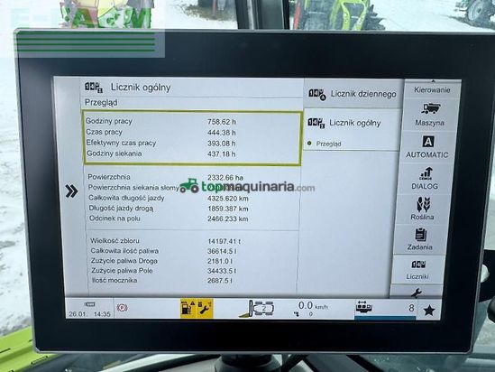 Cosechadora de Cereal - Claas - lexion 8900 terra trac