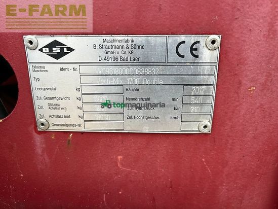 Remolqu esparcidor - Strautmann - verti-mix 1700 double