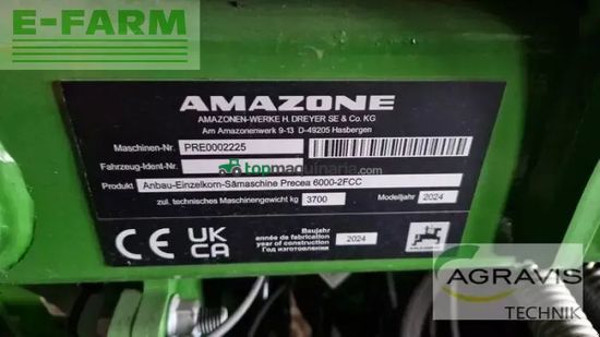 Sembradora monograno mecanica - Amazone - precea 6000-2 fcc super