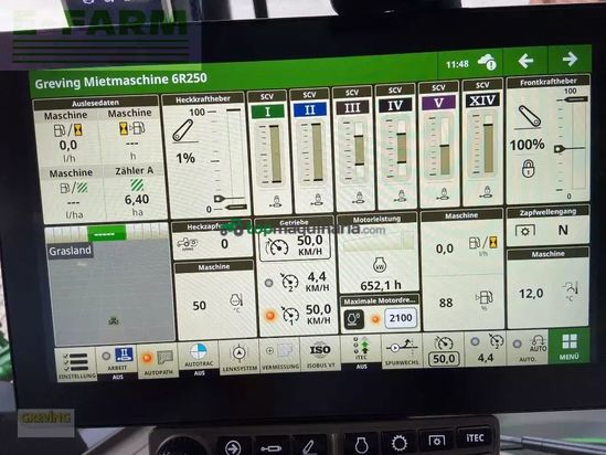 Tractor agrícola - John Deere - 6r250 *garantieverlängerung*