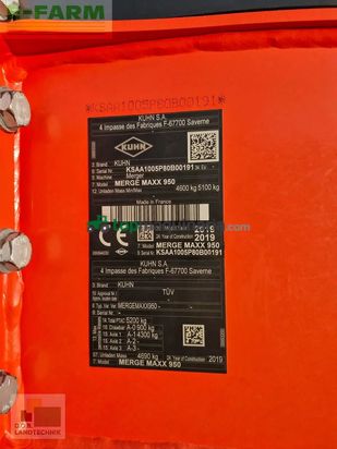 Rastrillo - Kuhn - merge maxx 950 bandschwader