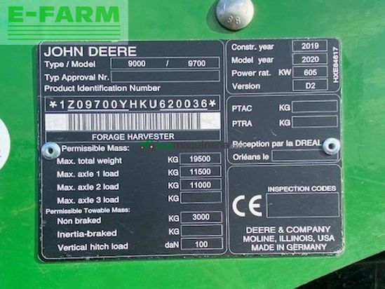 Cosechadora de Cereal - John Deere - 9700i prodrive 40km/h