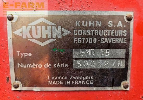 Cortacésped manual - Kuhn - mähwerk gmd 55