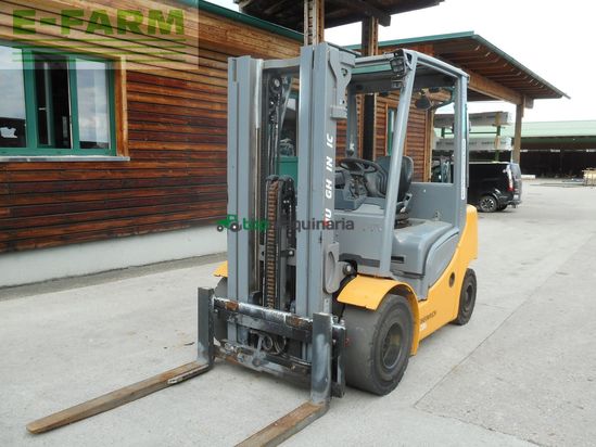 Elevadora - Jungheinrich - dfg425s triplex 4,4m + ss + 4. kreis