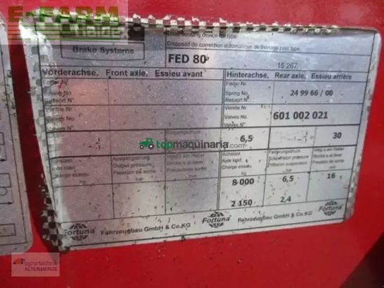 Volquet - Fortuna - fed 80 mit hydr. heckklappe