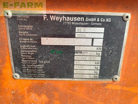 Minicargadora - Atlas - 86e radlader mit anbaugeräten