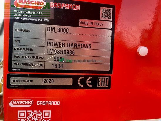 Grada rotativa - Maschio - maschio dm 3.0 m met openrol