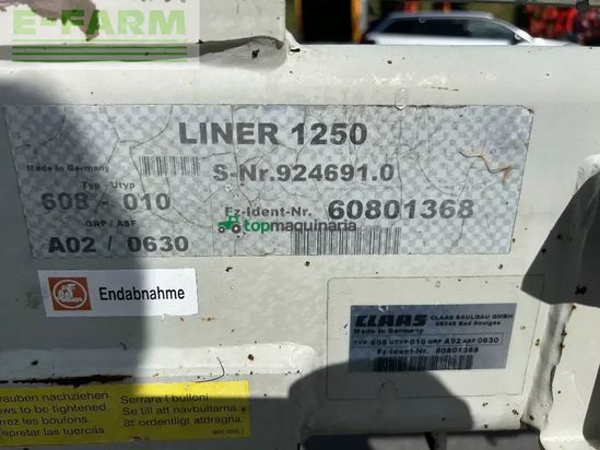 Rastrillo - Claas - liner 1250