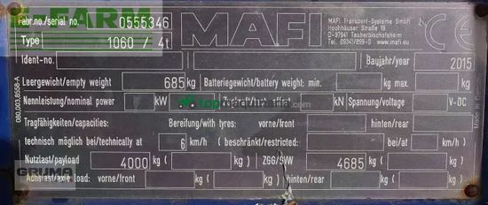 Remolqu agrícola -  - 1060 / 4t