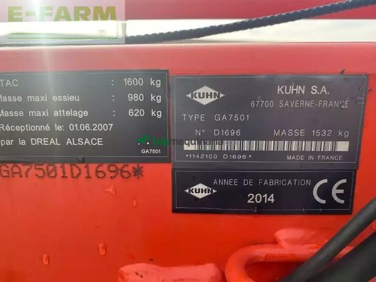 Rastrillo - Kuhn - ga 7501